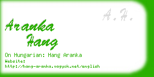 aranka hang business card
